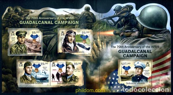Sellos: 295951 MNH SALOMON 2012 70 ANIVERSARIO DE LA BATALLA DE GUADALCANAL