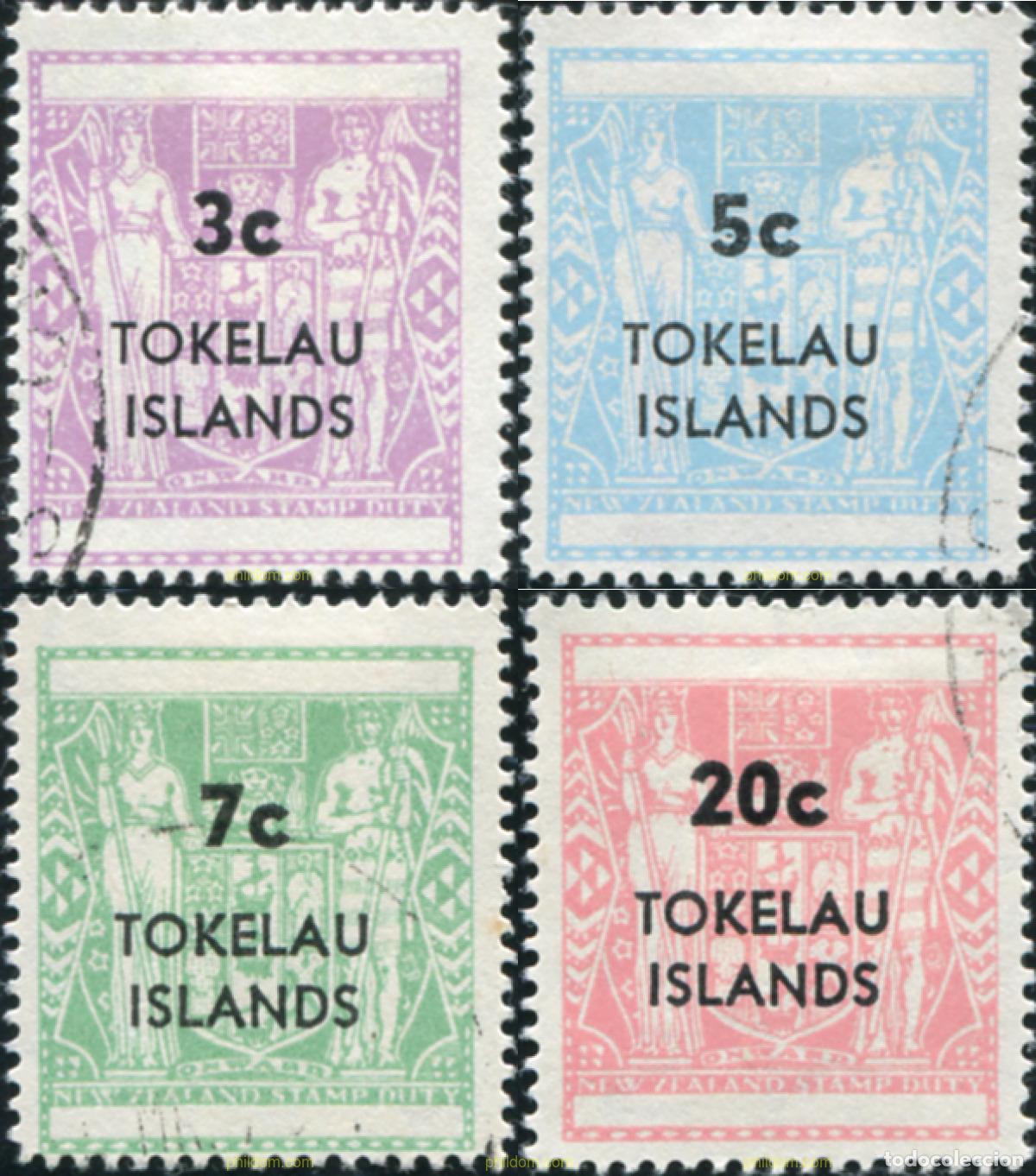 Sellos: 780439 USED TOKELAU 1967 SELLOS FISCALES POSTALES