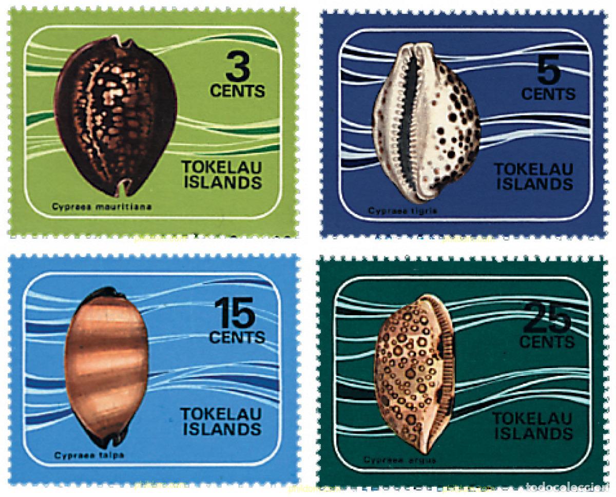 Sellos: 45582 MNH TOKELAU 1974 CONCHAS