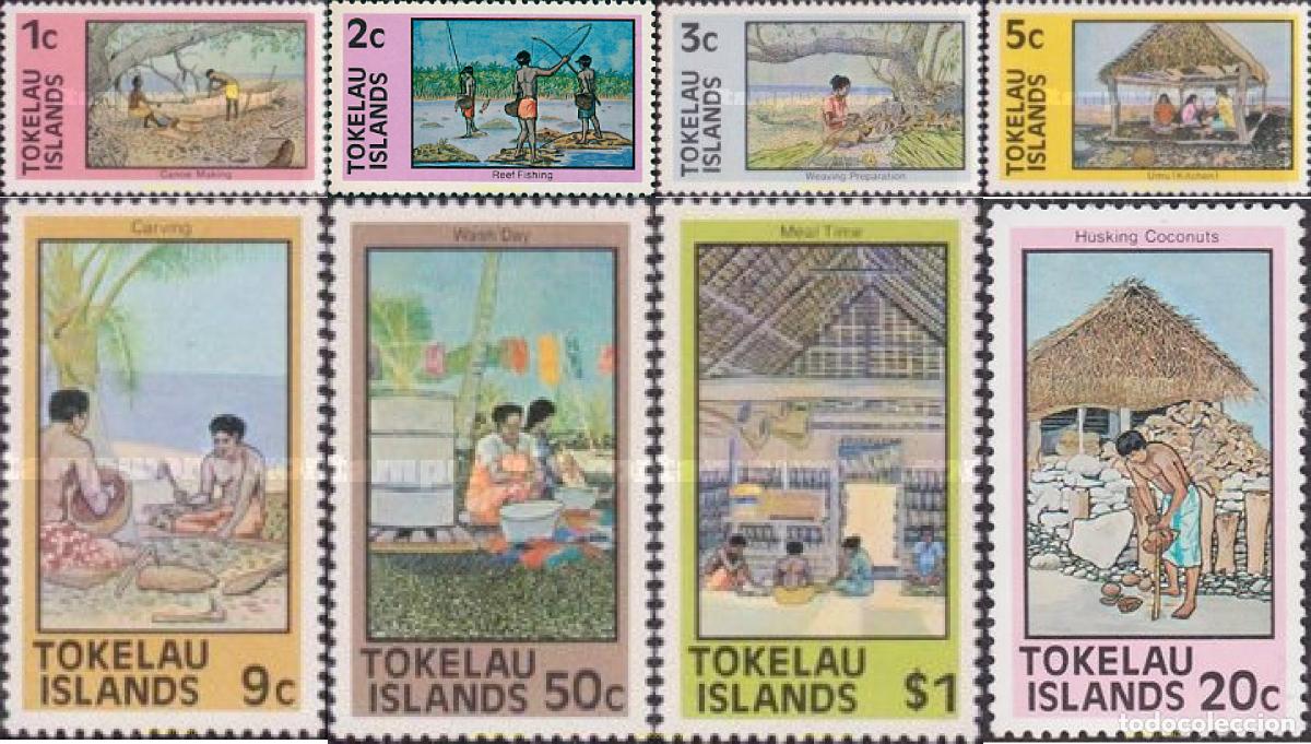 Sellos: 45586 MNH TOKELAU 1976 MOTIVOS VARIOS