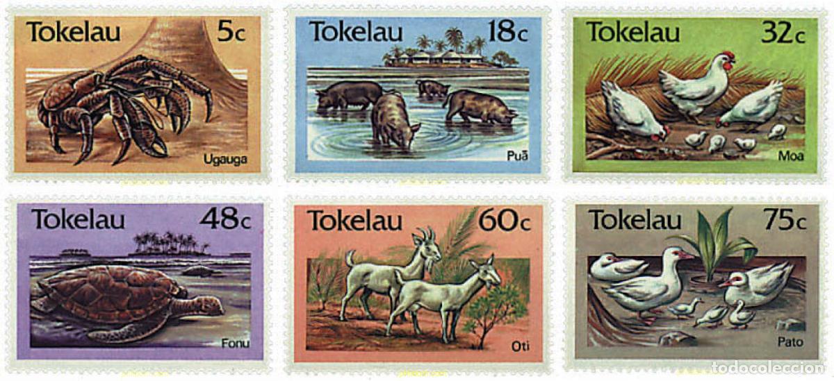 Sellos: 45602 MNH TOKELAU 1986 FAUNA