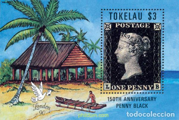 Sellos: 147072 MNH TOKELAU 1991 STAMP WORLD LONDON 90. EXPOSICION FILATELICA INTERNACIONAL