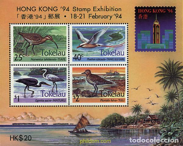 Sellos: 45609 MNH TOKELAU 1994 HONG KONG 94. EXPOSICION FILATELICA INTERNACIONAL