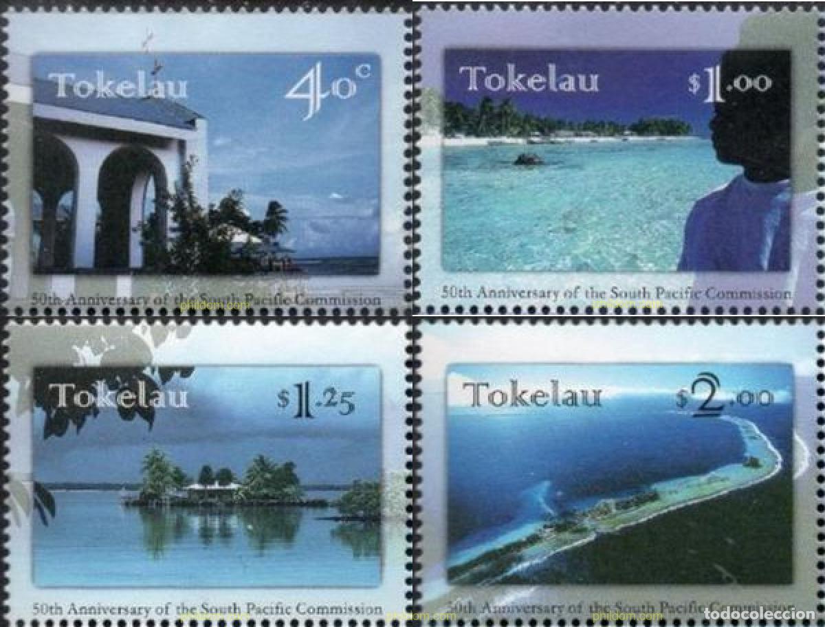 Sellos: 365765 MNH TOKELAU 1997 50 A&Ntilde;OS DE LA COMISION DEL PACIFICO SUR