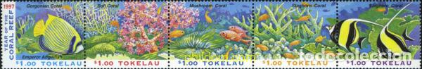 Sellos: 147656 MNH TOKELAU 1997 A&Ntilde;O DE LOS ARRECIFES DEL CORAL
