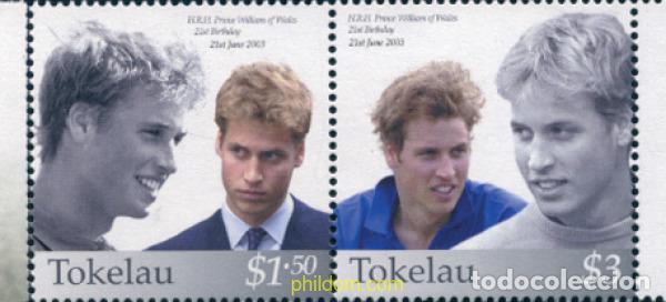 Sellos: 132440 MNH TOKELAU 2003 21 ANIVERSARIO DEL NACIMIENTO DEL PRINCIPE GUILLERMO