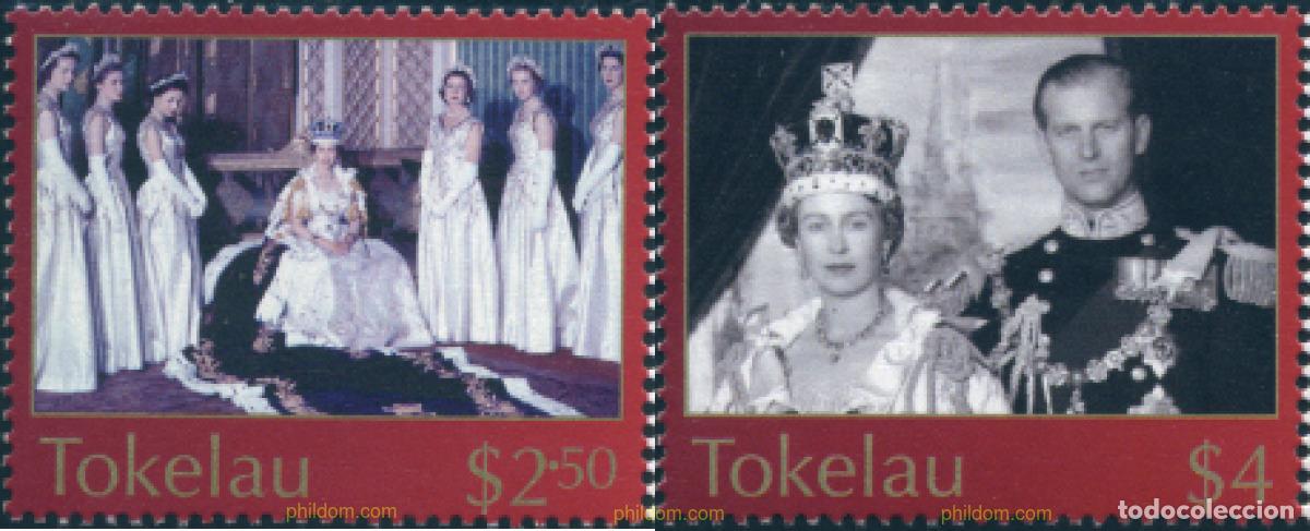 Sellos: 133336 MNH TOKELAU 2003 50 ANIVERSARIO DE LA CORONACION DE ISABEL II