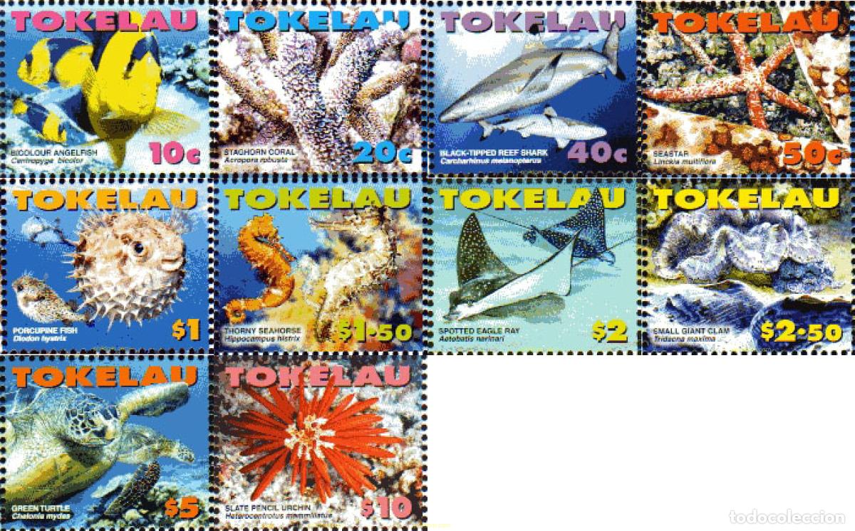Sellos: 241895 MNH TOKELAU 2007 FAUNA MARINA
