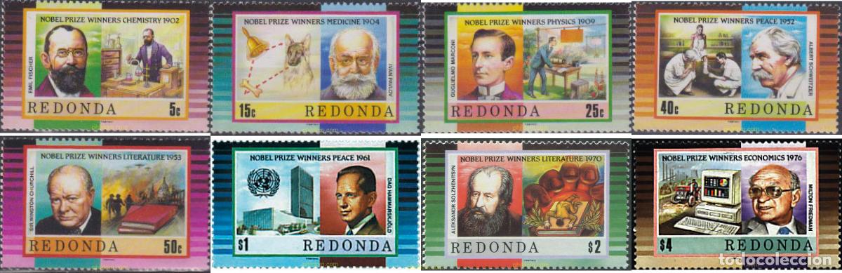 Timbres: 78036 MNH REDONDA 1991 GANADORES DE PREMIOS NOBEL