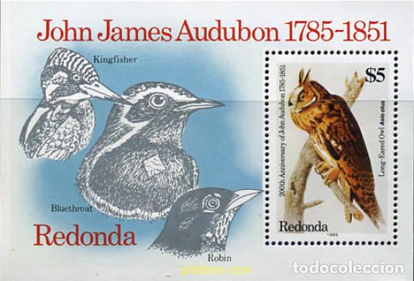 Sellos: 355131 MNH REDONDA 1985 JOHN JAMES AUDUBON 1785-1851
