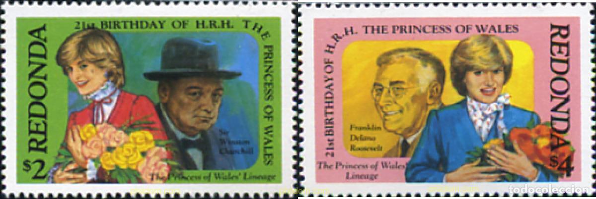 Sellos: 355161 MNH REDONDA 1982 21 ANIVERSARIO DE LA PRINCESA DE GALES