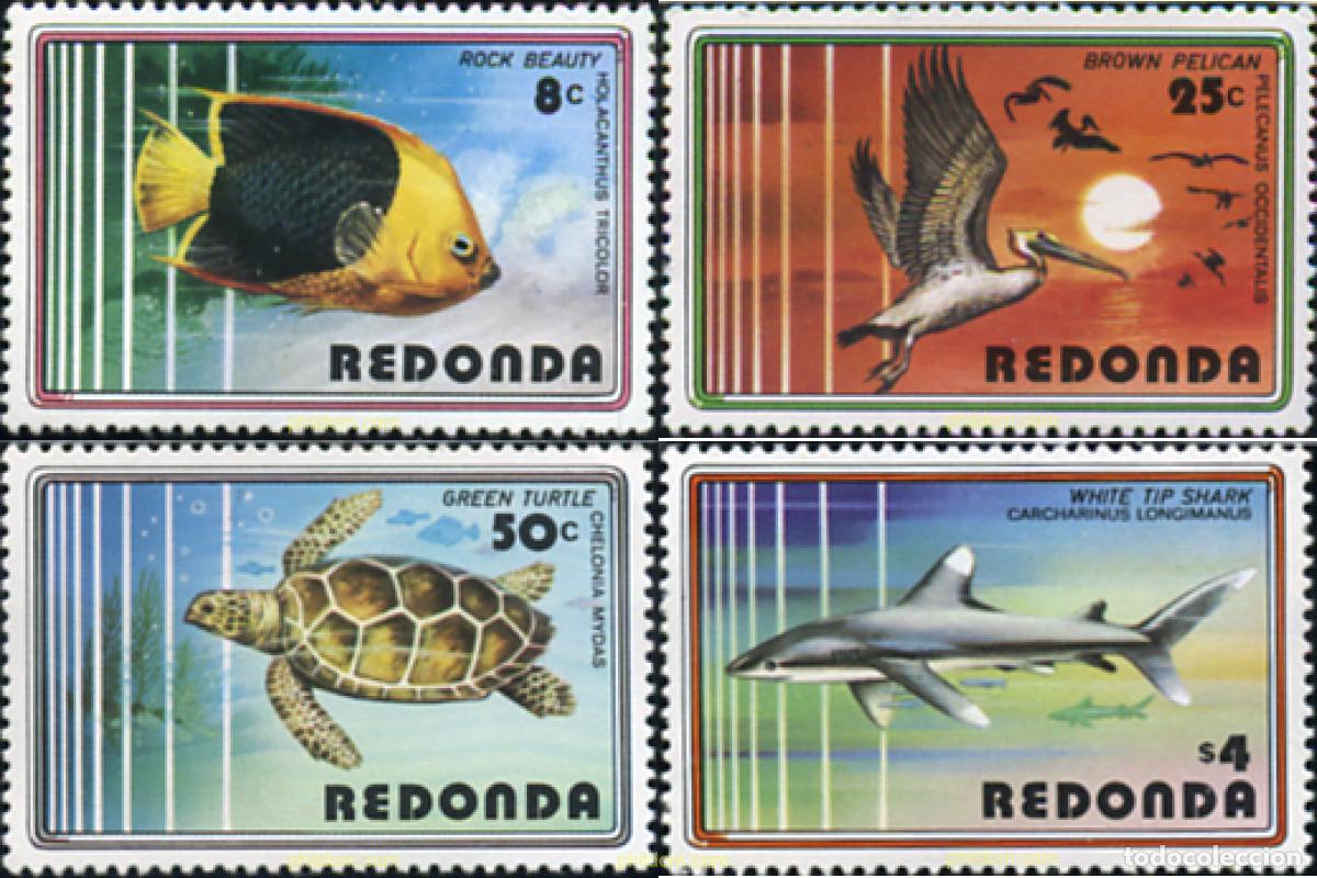 Sellos: 355134 MNH REDONDA 1980 FAUNA MARINA