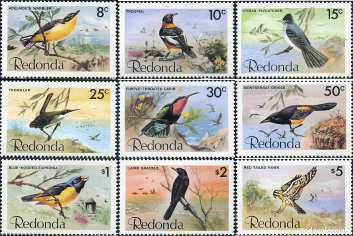Sellos: 355133 MNH REDONDA 1980 AVES