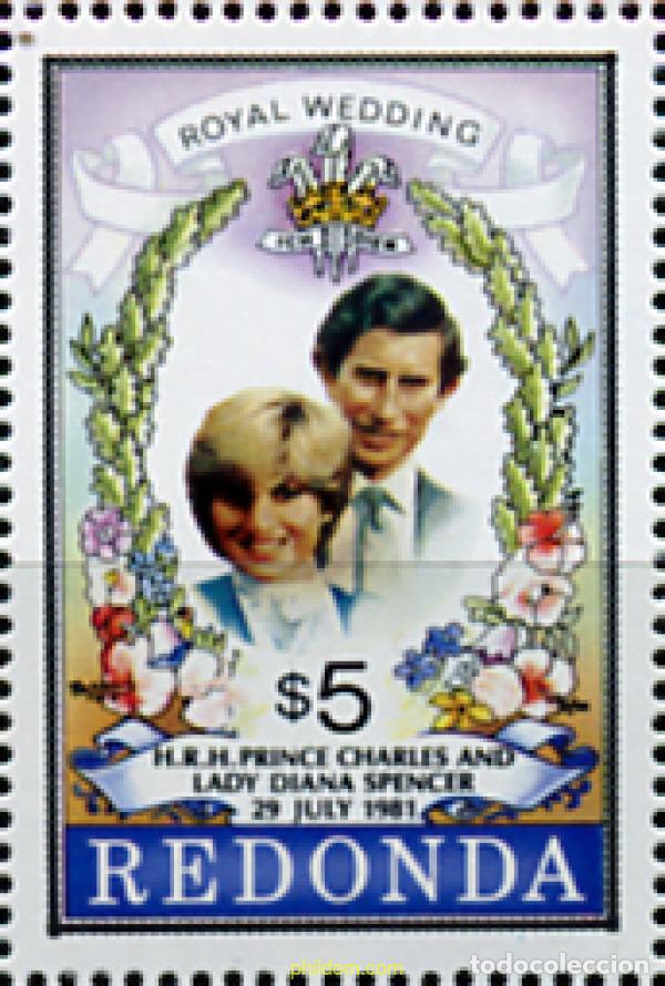 Sellos: 355171 MNH REDONDA 1981 BODA DEL PRINCIPE CARLOS Y LADY DIANA SPENCER