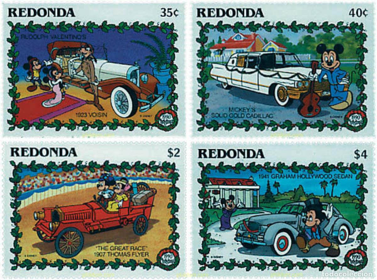 Sellos: 720673 MNH REDONDA 1990 NAVIDAD. AUTOMOVILES