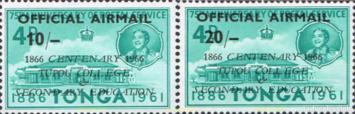 Sellos: 236780 MNH TONGA 1966 CENTENARIO DEL COLEGIO TUPOU