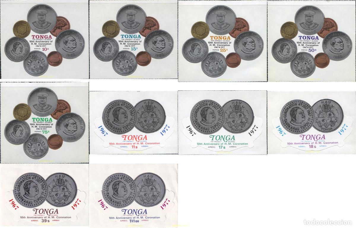 Sellos: 212841 MNH TONGA 1977 10 ANIVERSARIO DE LA CORONACION DE SU MAJESTAD REY TAUFA'AHAU IV