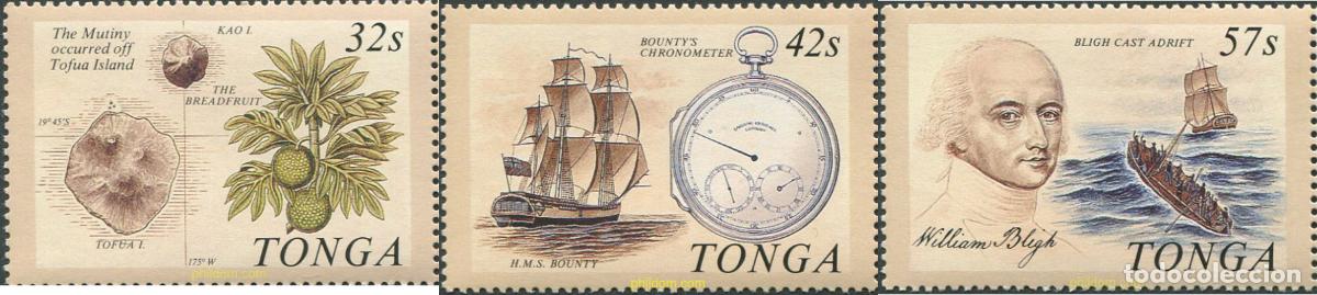 Sellos: 695879 MNH TONGA 1989 BICENTENARIO DEL MONTIN &rdquo;BOUNTY&rdquo;