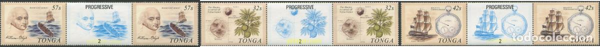 Sellos: 695880 MNH TONGA 1989 BICENTENARIO DEL MONTIN &rdquo;BOUNTY&rdquo;