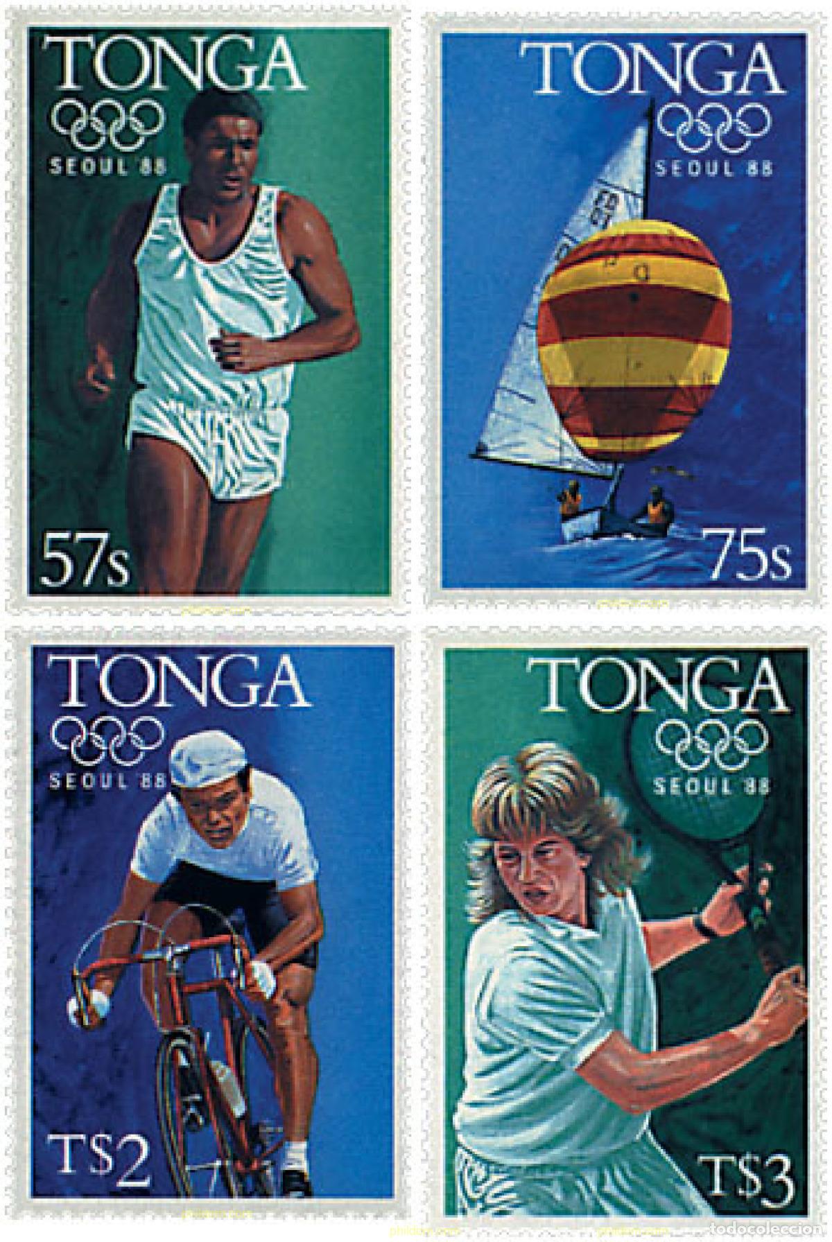 Sellos: 48090 MNH TONGA 1988 24 JUEGOS OLIMPICOS VERANO SEUL 1988