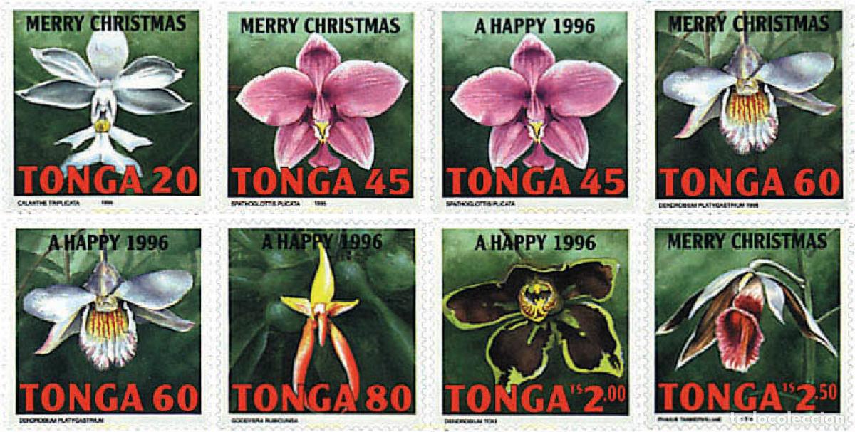 Sellos: 92287 MNH TONGA 1995 NAVIDAD. ORQUIDEAS