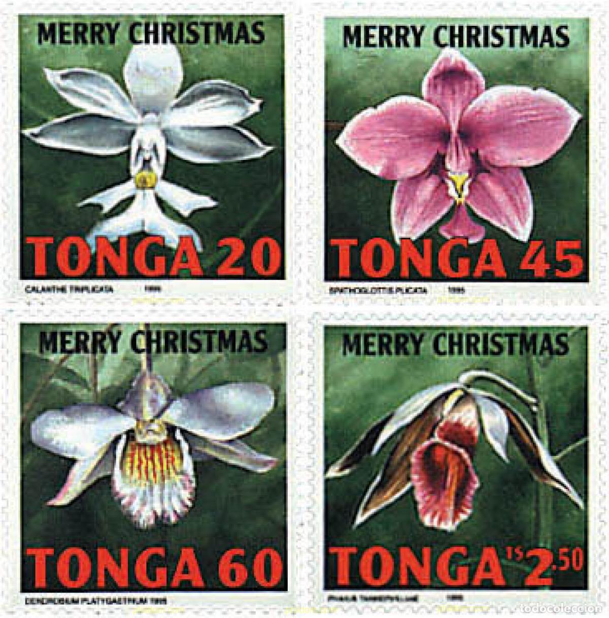 Sellos: 745024 MNH TONGA 1995 NAVIDAD. ORQUIDEAS