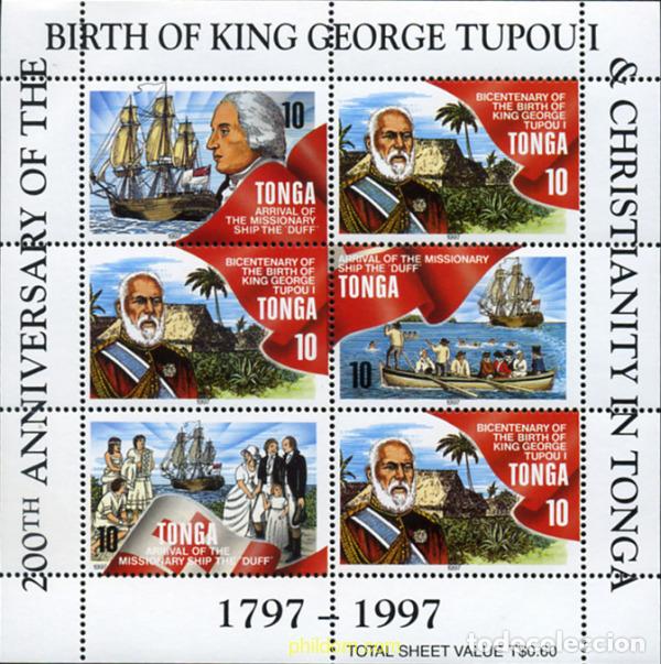 Sellos: 365869 MNH TONGA 1997 200 A&Ntilde;OS DEL CRISTIANISMO EN TONGA