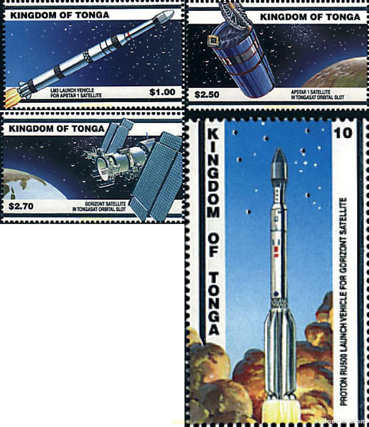 Sellos: 71395 MNH TONGA 2026 SATELITES GEOESTACIONARIOS