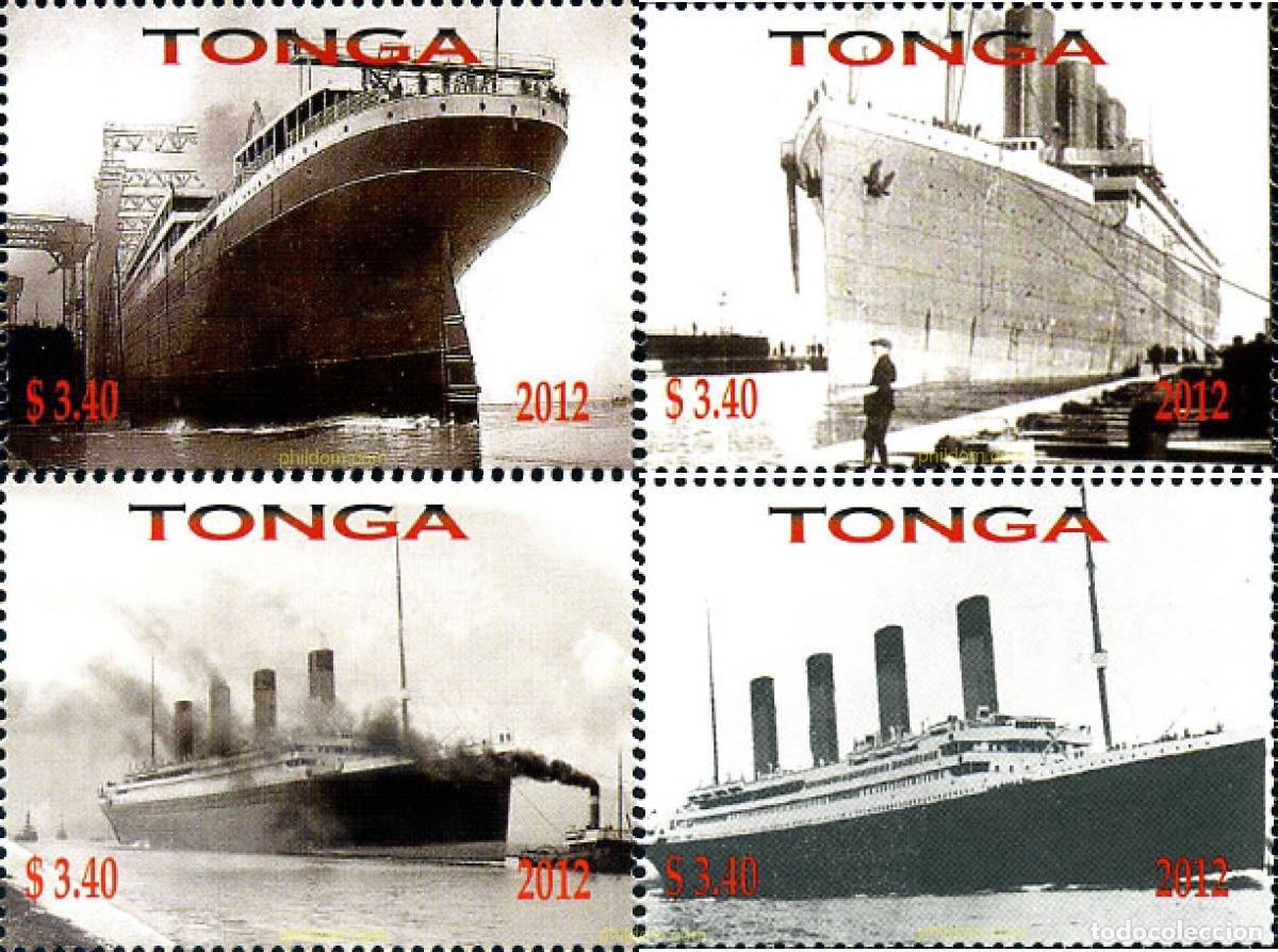 Sellos: 296281 MNH TONGA 2012 100 ANIVERSARIO DEL HUNDIMIENTO DEL TITANIC