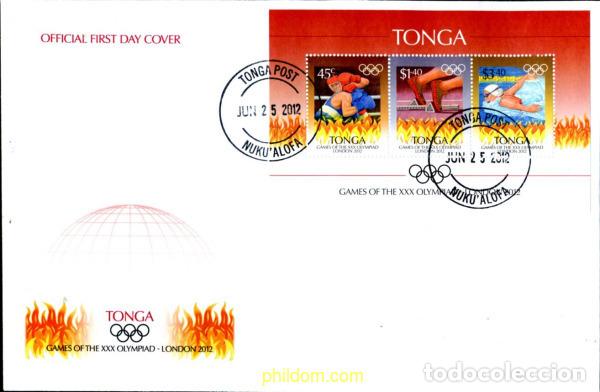 Sellos: 287693 MNH TONGA 2012 30 JUEGOS OLIMPICOS DE VERANO LONDRES 2012