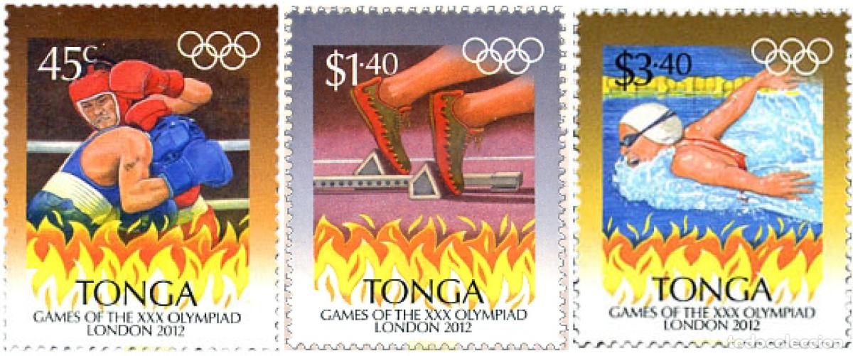 Sellos: 283981 MNH TONGA 2012 30 JUEGOS OLIMPICOS DE VERANO LONDRES 2012