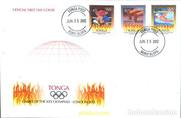Sellos: 287694 MNH TONGA 2012 30 JUEGOS OLIMPICOS DE VERANO LONDRES 2012