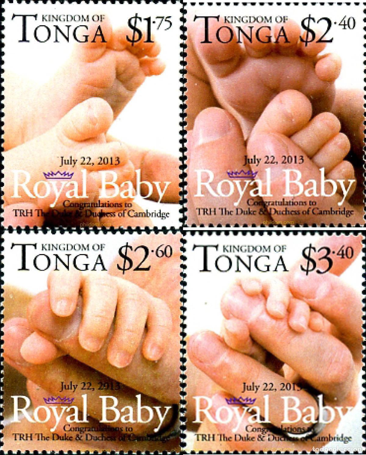Sellos: 308803 MNH TONGA 2013 NACIMIENTO REAL