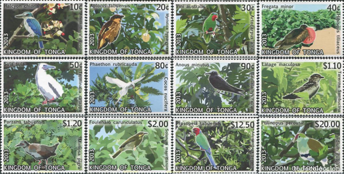 Sellos: 585094 MNH TONGA 2014 FAUNA - AVES