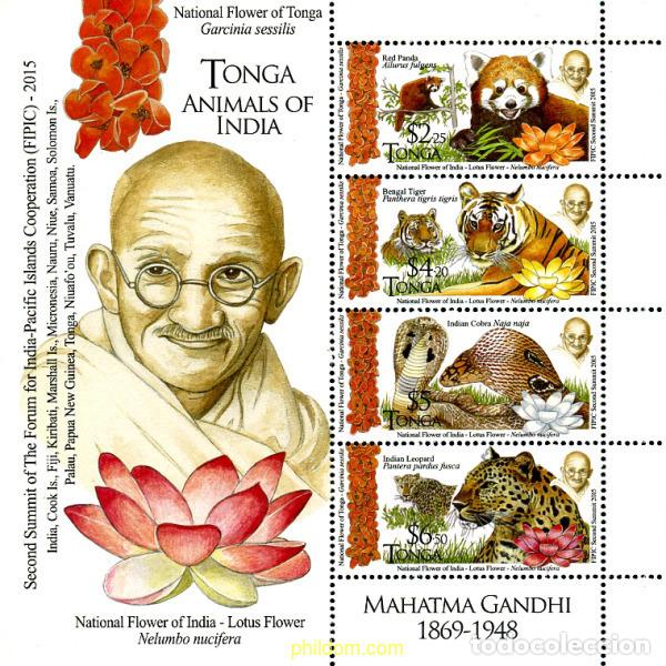 Sellos: 357548 MNH TONGA 2016 FAUNA Y FLORA