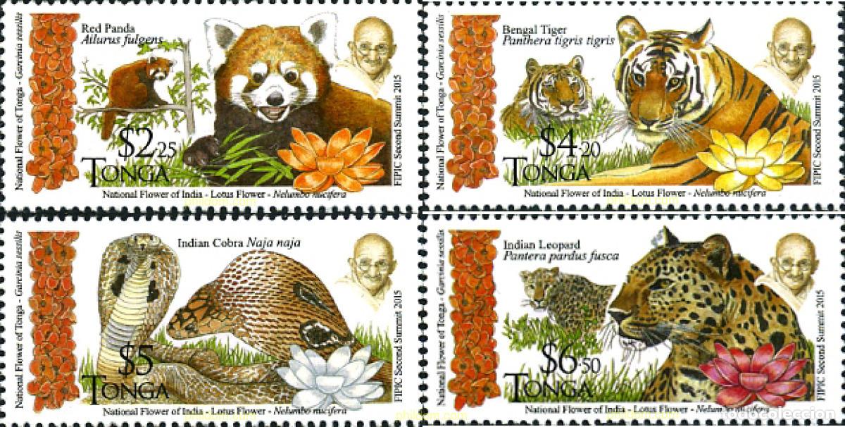 Sellos: 357547 MNH TONGA 2016 FAUNA Y FLORA