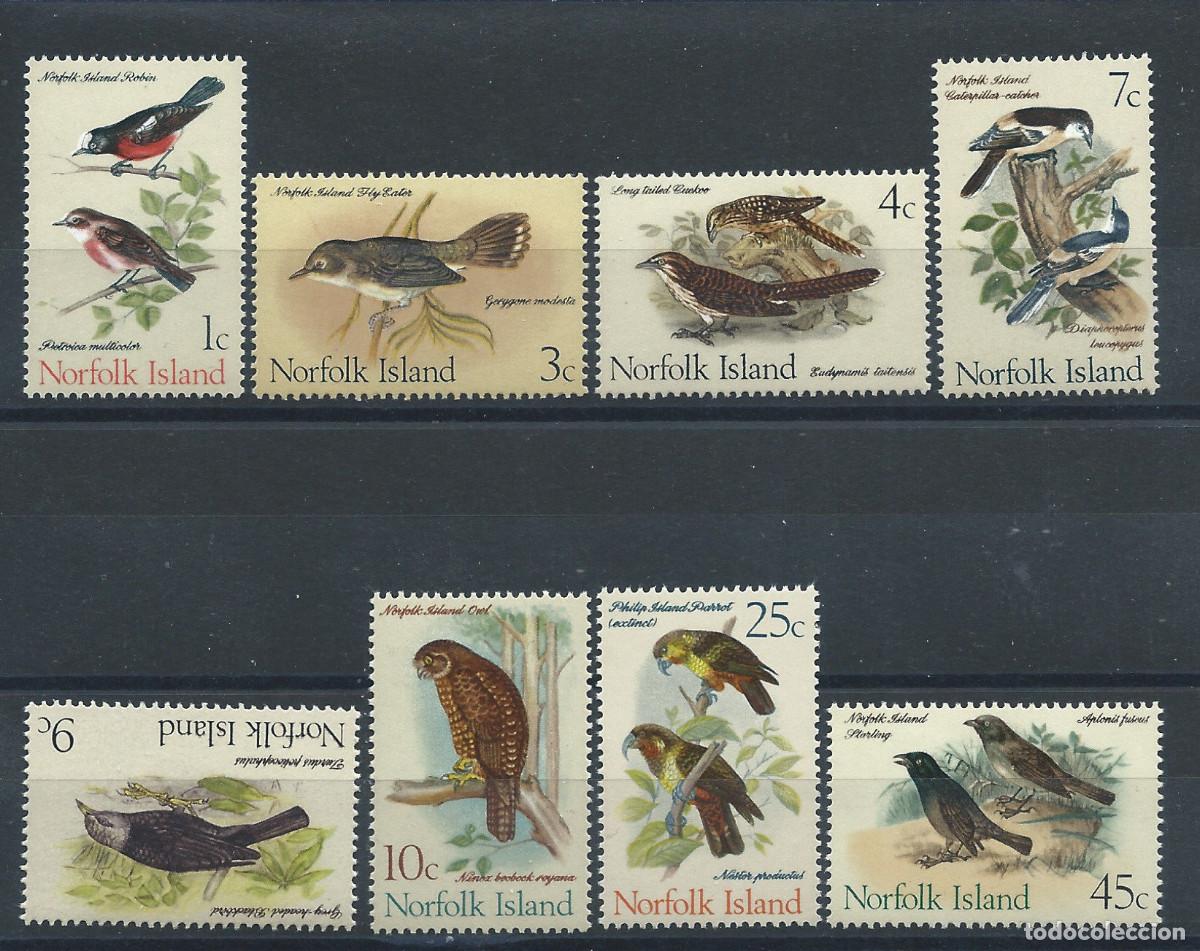 Sellos: Norfolk N&deg;105/12** (MNH) 1970 - Faune &rdquo;Oiseaux&rdquo;