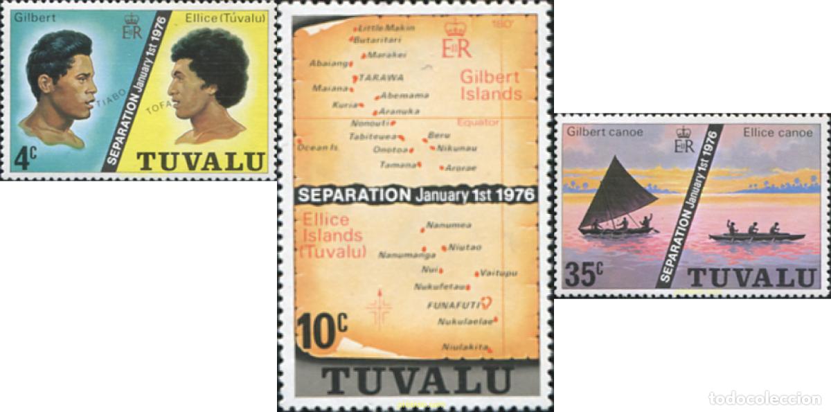 Sellos: 605073 MNH TUVALU 1976 SEPARACION