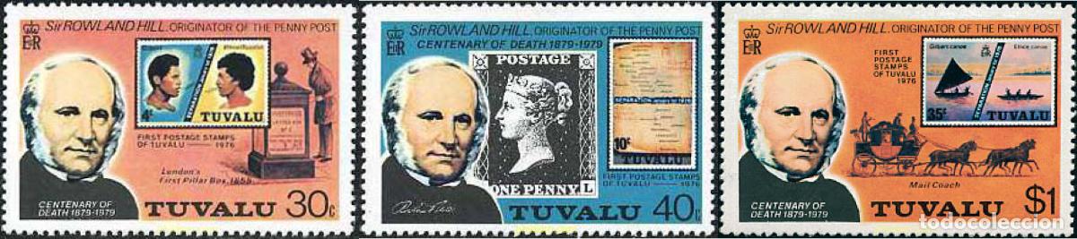 Sellos: 42861 MNH TUVALU 1979 CENTENARIO DE LA MUERTE DE SIR ROWLAND HILL