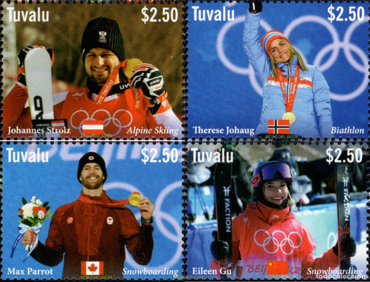 Sellos: 687666 MNH TUVALU 2022 24 JUEGOS OL&Iacute;MPICOS DE INVIERNO, BEIJING 2022