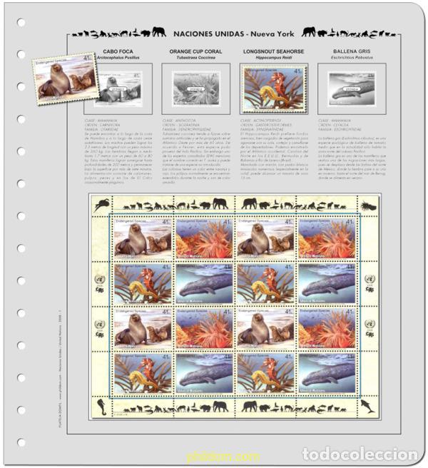 Sellos: Suplemento. FAUNA O.N.U. - ESP - 2008 Montado