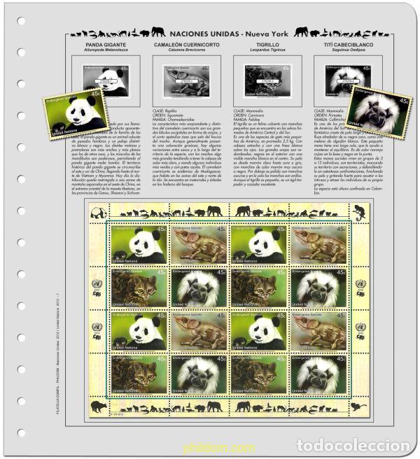 Sellos: Suplemento. FAUNA O.N.U. - ESP - 2012 Montado