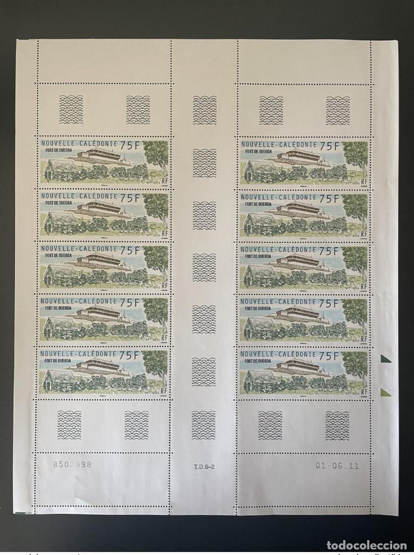 Sellos: Nueva Caledonia 2011 YT No. 1128 Fort de Ouegoa placa chapa completa Bogen