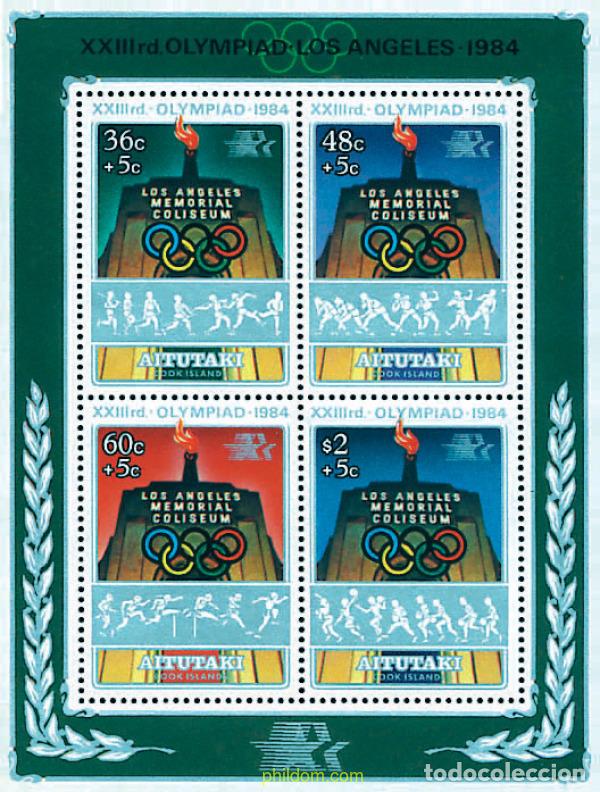 Sellos: 53715 MNH AITUTAKI 1984 23 JUEGOS OLIMPICOS VERANO LOS ANGELES 1984