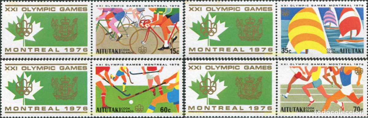 Sellos: 577244 MNH AITUTAKI 1976 21 JUEGOS OLIMPICOS VERANO MONTREAL 1976