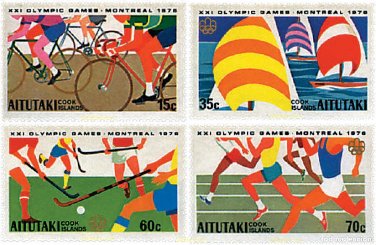Sellos: 679490 MNH AITUTAKI 1976 21 JUEGOS OLIMPICOS VERANO MONTREAL 1976