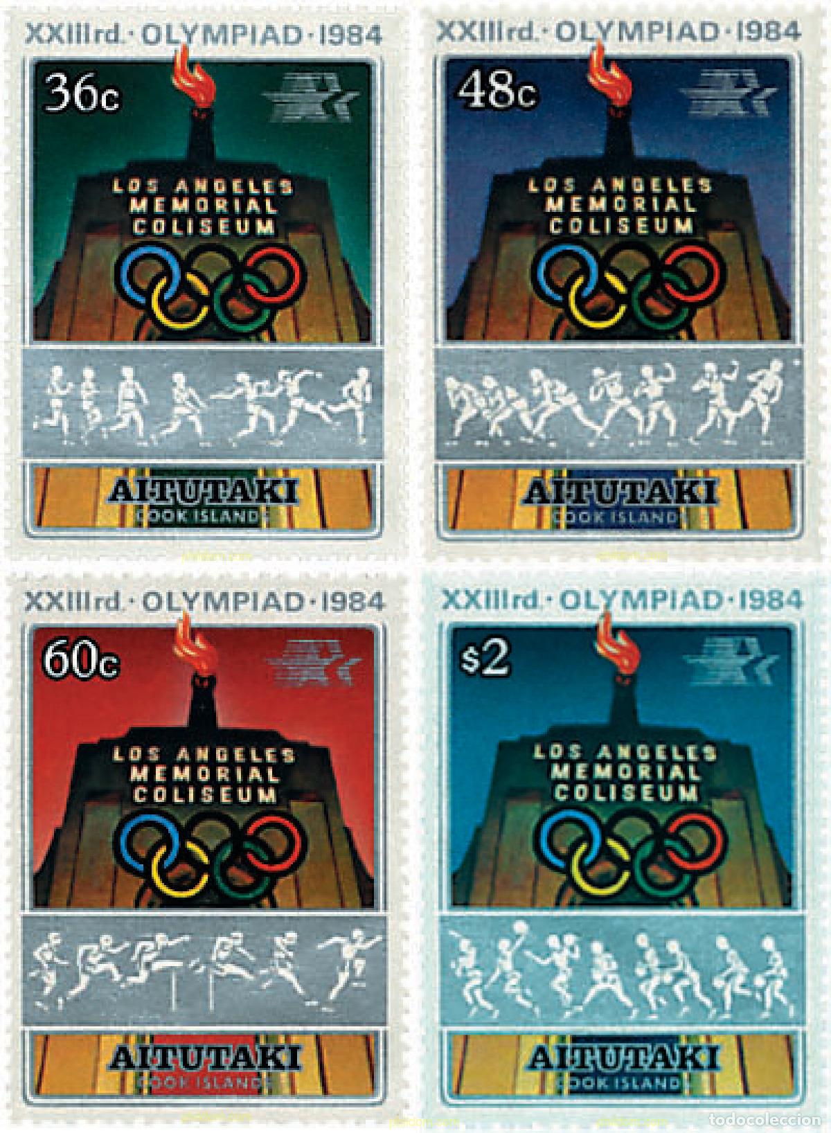 Sellos: 53482 MNH AITUTAKI 1984 23 JUEGOS OLIMPICOS VERANO LOS ANGELES 1984