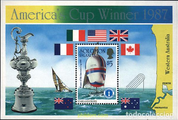 Sellos: 45368 MNH SALOMON 1987 VELA. COPA DE AMERICA