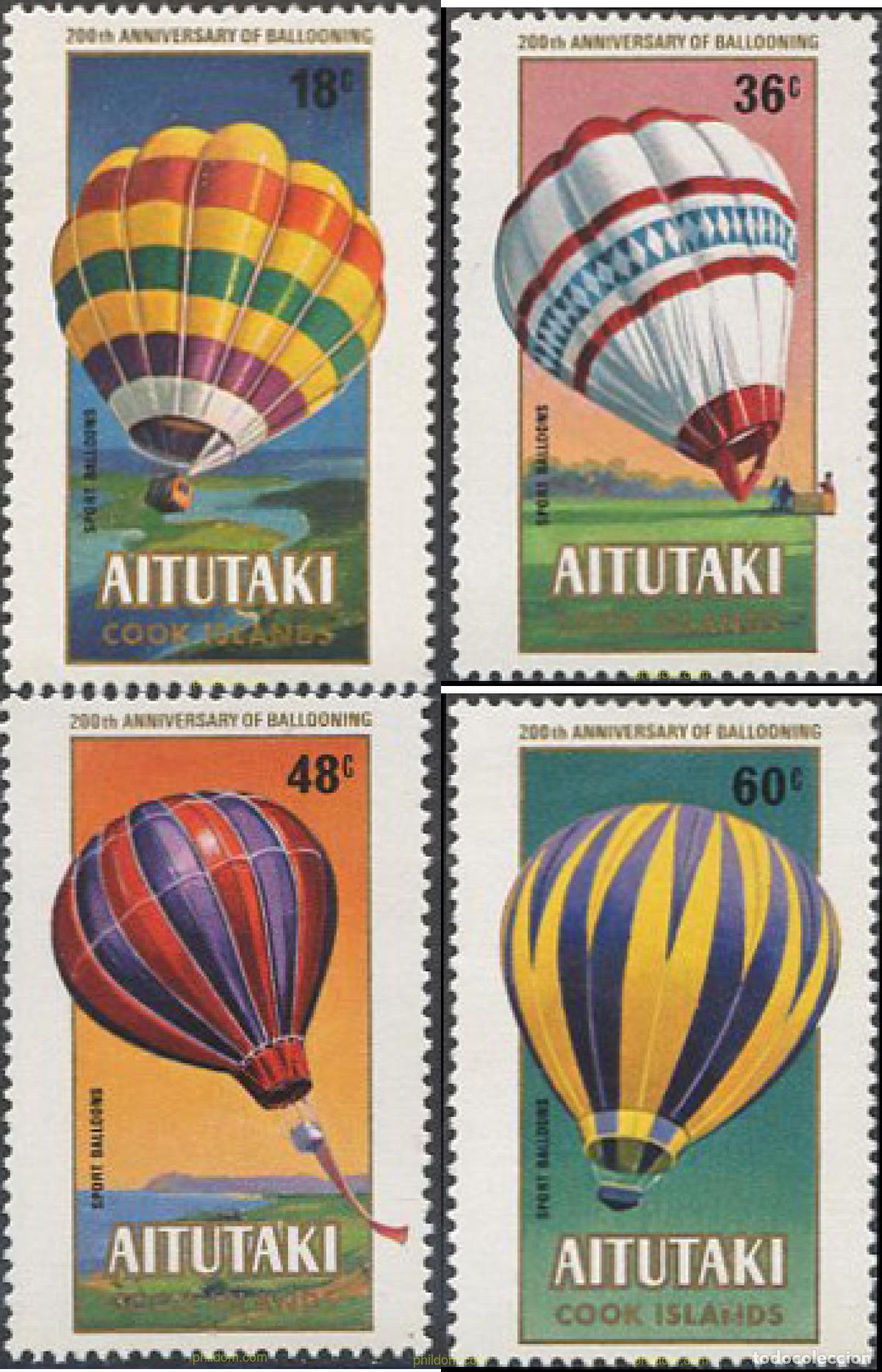 Briefmarken: 53472 MNH AITUTAKI 1983 AEROESTACION
