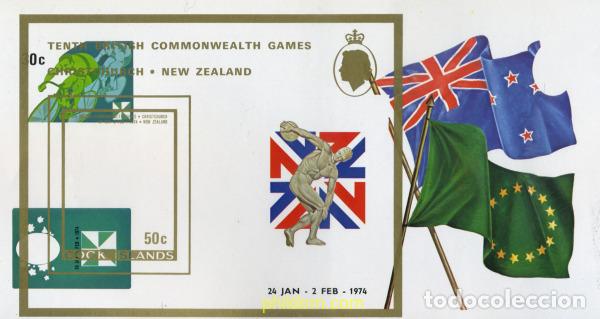 Briefmarken: 206528 MNH COOK Islas 1974 10 JUEGOS DE LA COMMONWEALTH